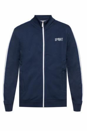 Embellished sweatshirt with band collar, zdjęcie 1 Embellished sweatshirt with band collar od Dirk Bikkembergs